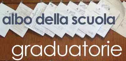 SI PUBBLICANO LE GRADUATORIE DI CUI ALL’OGGETTO.