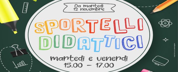 ORARIO SPORTELLI DIDATTICI Nei giorni di martedì e venerdì dalle ore 15.00 alle ore 17.00 sono attivi gli sportelli didattici per il recupero e il potenziamento delle competenze nelle seguenti discipline: Italiano – Latino – Greco – Storia: Prof. Danilo BERTOLI Storia dell’Arte: Prof.  Michele NAPOLITANO Scienze Naturali – Fisica […]